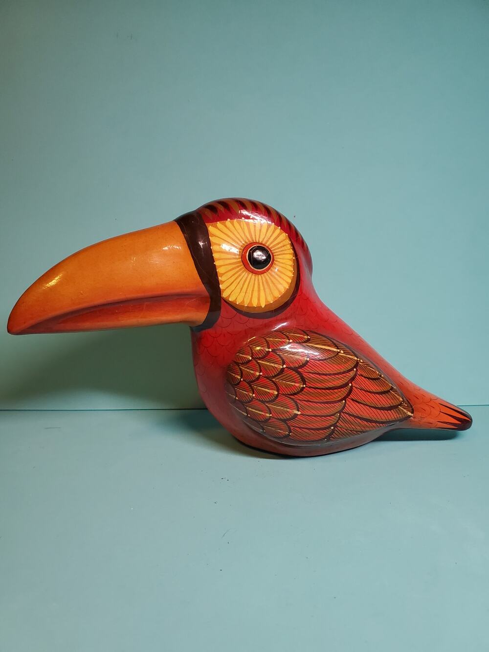 Wooden Bird Figurine - 5.5"